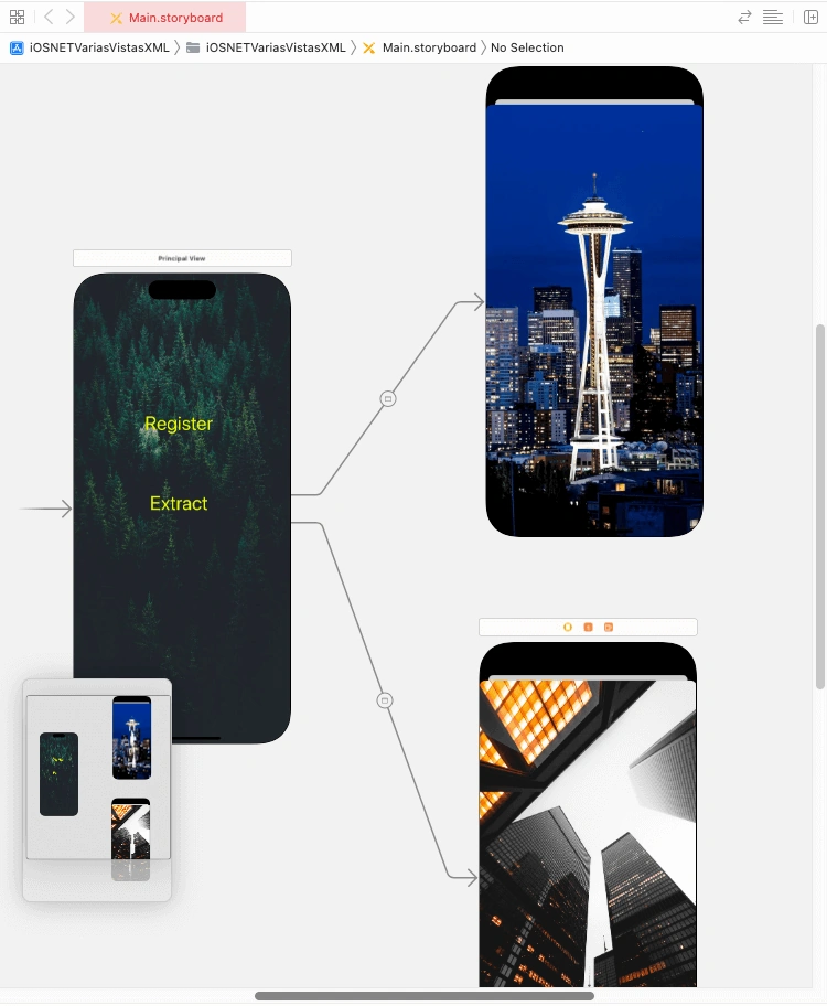 Multiple views and access to XML files with .NET for iOS