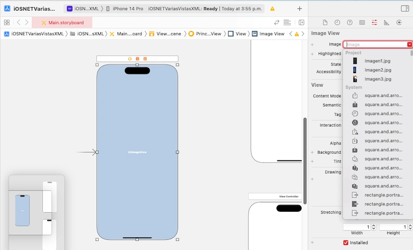 Multiple views and access to XML files with .NET for iOS