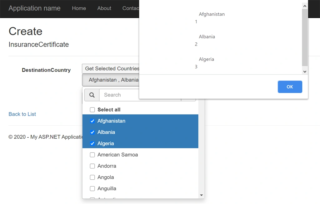 MultiSelect Dropdown With Checkboxes Using jQuery In MVC