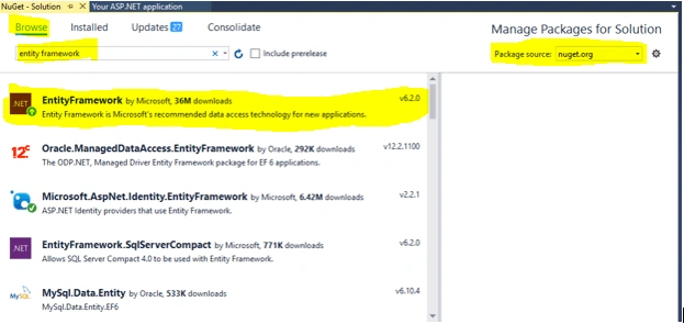 MVC 5 Demo Project