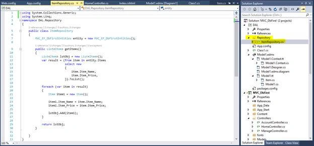 MVC 5 Demo Project