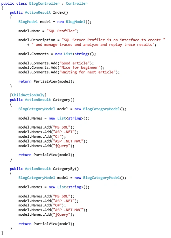 MVC - Best Way To Render Partial View