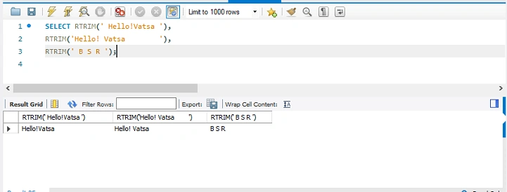 RTRIM