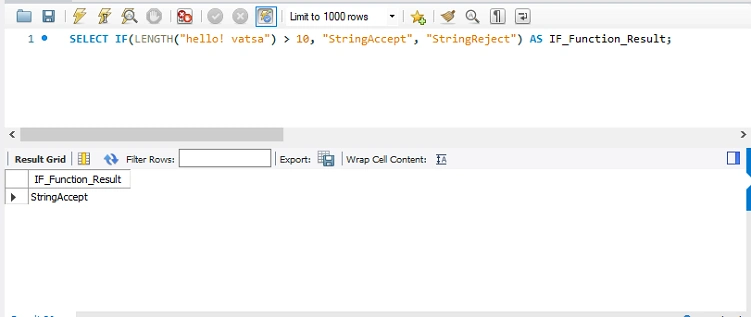 String Functions Example 1