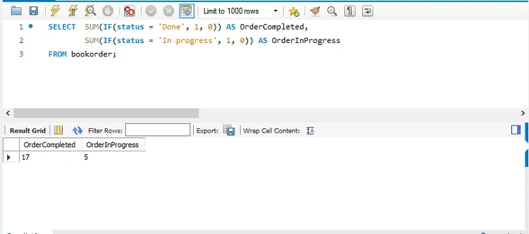 Aggregate Functions Example 1