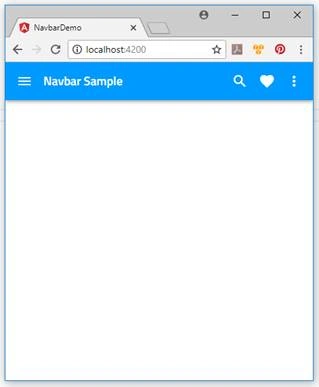 Nav Bar in Angular