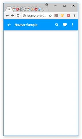 Nav Bar in Angular