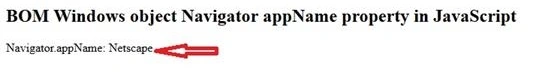 BOM Windows Navigator Object In JavaScript