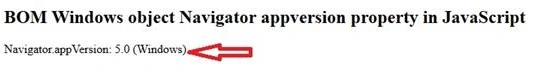 BOM Windows Navigator Object In JavaScript