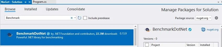 Install Benchmark