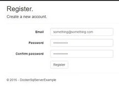 Register page