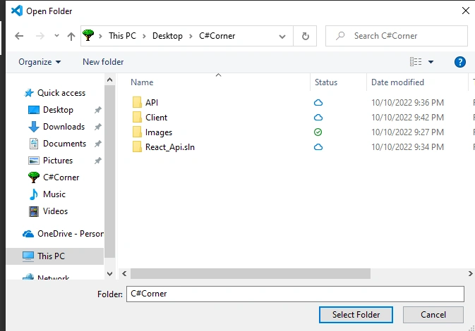.NET Core API And React In A Single Solution