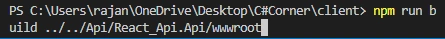 .NET Core API And React In A Single Solution