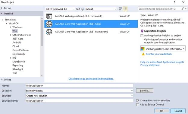 ASP.NET Core Web Application