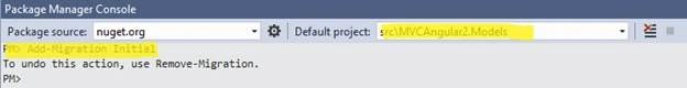 Add-Migration Initial