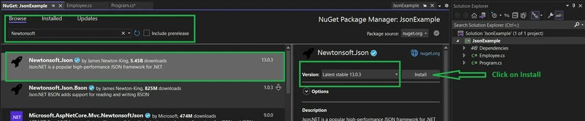 NuGet package list