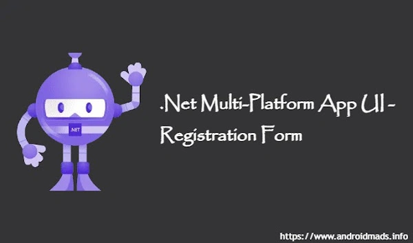 .Net Multi-Platform App UI - Registration Form