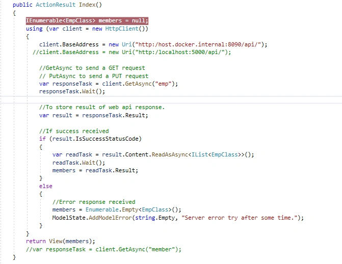 Docker container