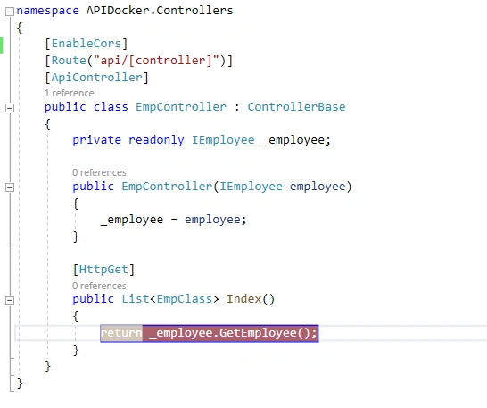 APIDocker controllers