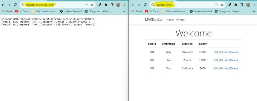 MVC Docker