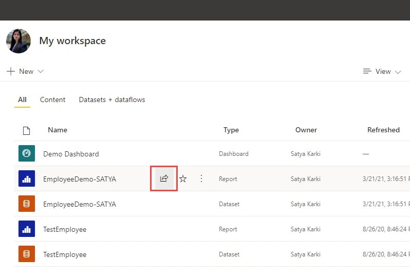 New Experience In Sharing Power BI Reports And Dashboards