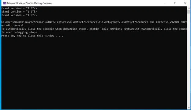 New features in .NET 7
