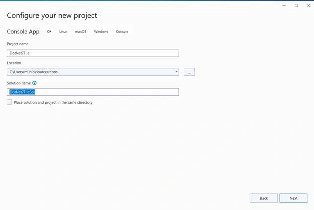 New file scope feature in .NET 7