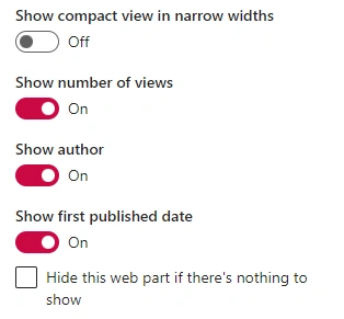 News Web Part In SharePoint Online Page