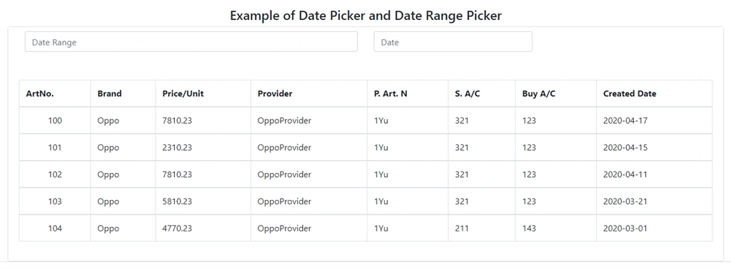 Ngx-Bootstrap DateRange Picker And Date Picker