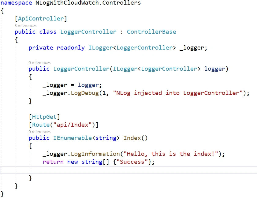 NLog With/Without AWS CloudWatch in .Net Core
