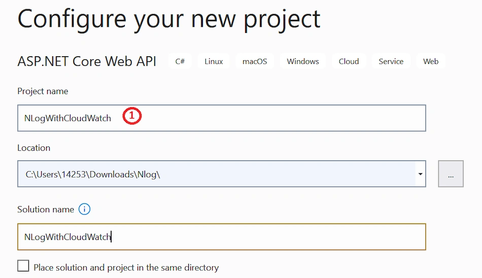 NLog With/Without AWS CloudWatch in .Net Core