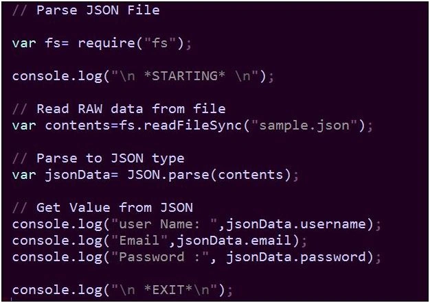 JSON file