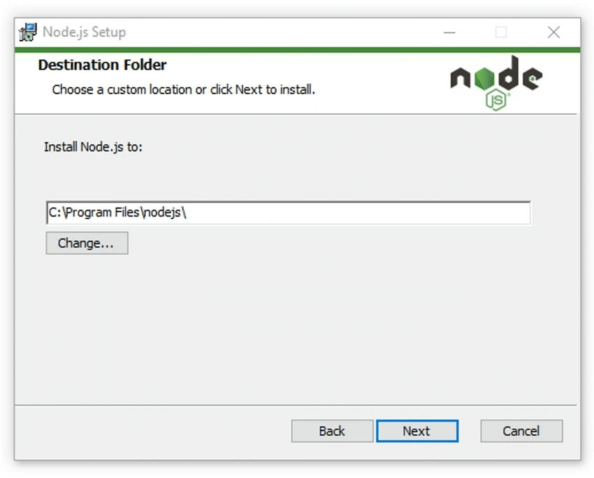 Destination Folder