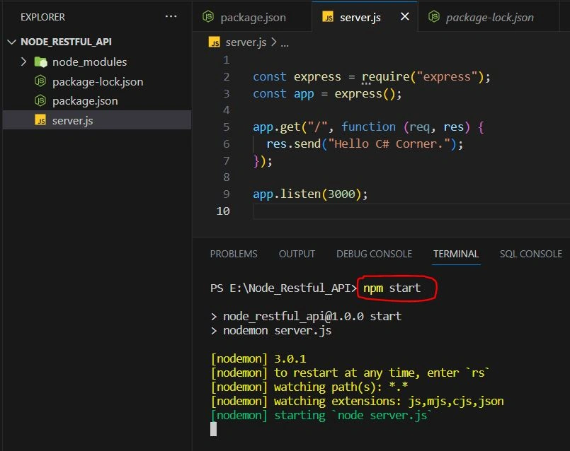 Run Node.js