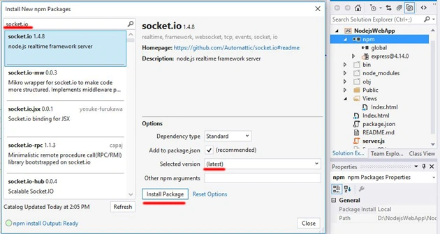 Install New npm Packages