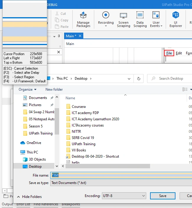 Notepad Automation Using UiPath Studio