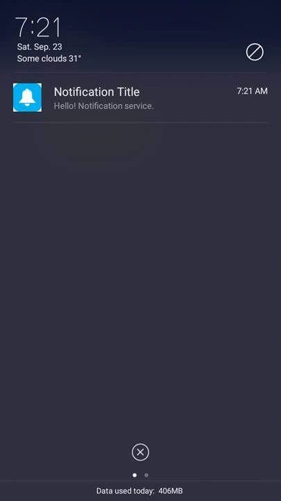 Notification Alert Android App