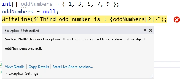 NullReferenceException-Example 3
