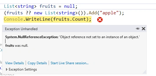 NullReferenceException-Example 4