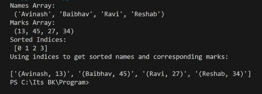 numpy.lexsort()