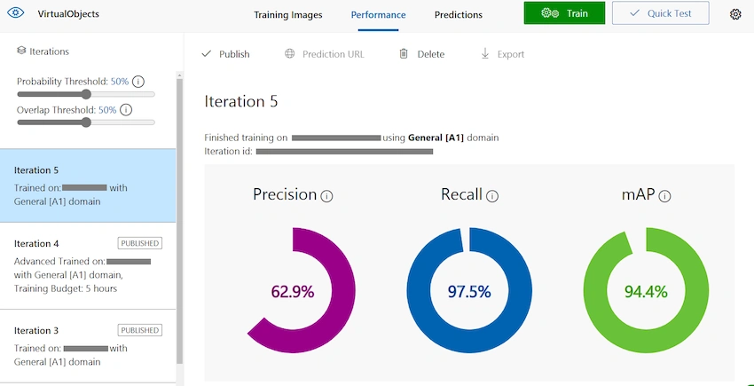 Object detection with Azure Custom Vision