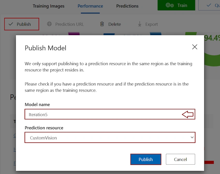Object detection with Azure Custom Vision