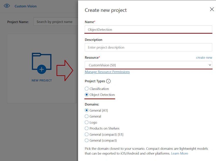 Object detection with Azure Custom Vision