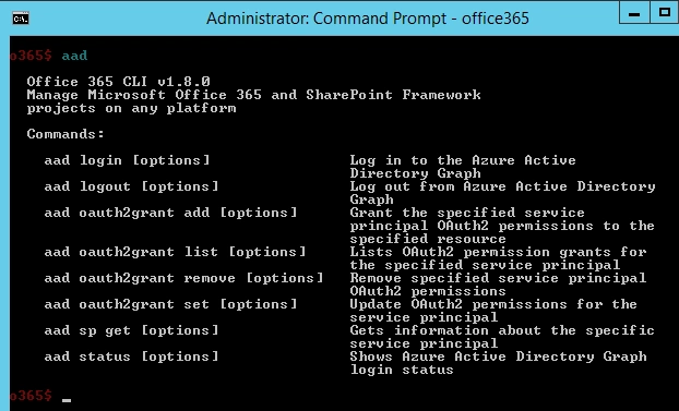 Office 365 CLI Overview