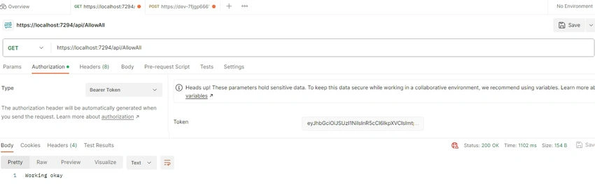 OKTA Response with Token