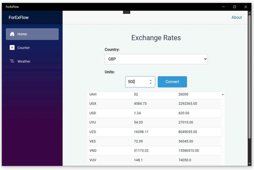 Desktop app
