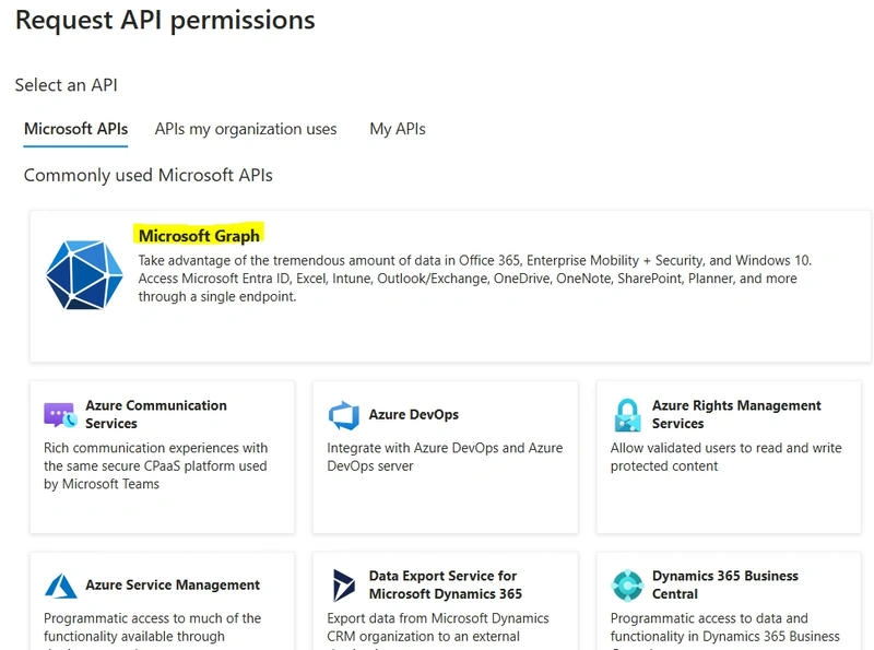 Request API Permission