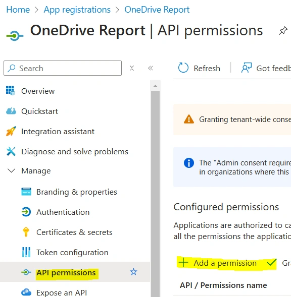 One drive report