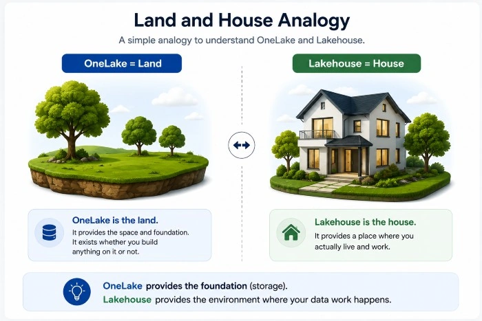 land and house