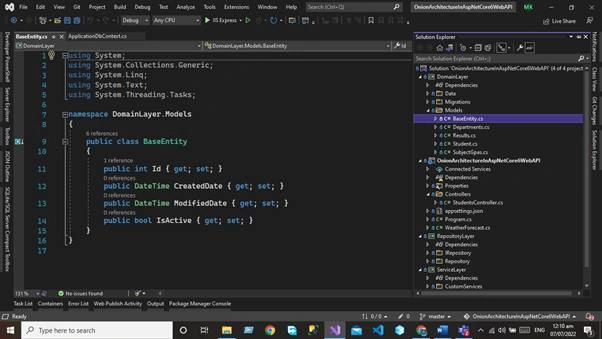 Onion Architecture in Asp.net Core 6 Web API